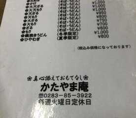 かたやま庵 栃木県佐野市葛生東 そば 蕎麦 ハンバーグ とんかつ Yahoo ロコ