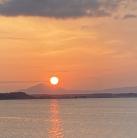 夕日の郷松川の写真