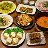 秘伝ダレのチキン南蛮＆無限皮串コース ２時間シンプル飲み放題付　2,800円